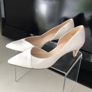 White kitten Heel Shoes